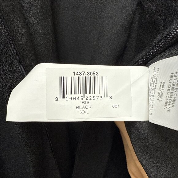 Dress the Population Size XXL Black Iris Slit Crepe Maxi Gown Cocktail Dress NWT - Picture 14 of 14